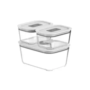 Conjunto de Potes de Vidro 3 Peças
